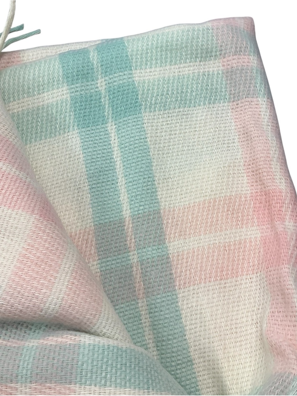 Vintage fieldcrest acrylic lap blanket 50 x 60 USA made NOS - Picture 5 of 6